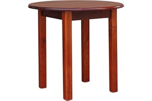 k koma Calvados - Mesa de comedor redonda (pino, 90 cm)