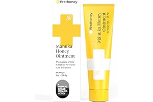 FIRST HONEY Sterile Manuka Honey Ointment |100% Medical Grade Manuka Honey for Minor Burns, Wounds, and Cuts | Chemical-Free and Drug-Free|1 Ounce (Pack of 1)