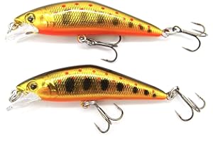 momolures - D-Minnow 50 4.7g Pescardo pesado hundimiento para pesca de señuelo de trucha, color versátil, cebo estilo d-contacto