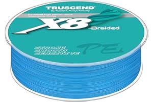 ‎TRUSCEND TRUSCEND Geflochtene Angelschnur 8fach, Angelzubehör Angelschnur geflochten glatt und ultradünn, PE Braided Fishing Lines, Angelsehne, Angel Schnur 300m & 500m