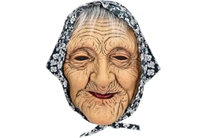 Boland Latex Mask for Adults for Theme Party and Carnival, Grandma and Grandpa, Accessory for Costumes for Theme Party