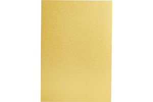 CRAFTER'S COMPANION Centura Metallic Single Colour 10 Sheet Pack-Solar, Cardstock, Soalr Gold, 34.4 x 22.5 x 0.5 cm