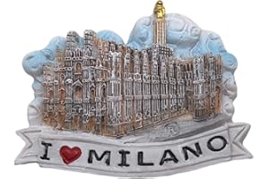 WEDAREGO Wedare Magneti da Frigorifero 3D di Milano Italia Souvenir turistici Magneti Adesivi in Resina Magneti per frigo Casa e Cucina Decorazione dalla Cina