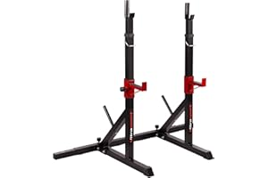 Ultrasport Soporte para pesas, mancuerdas y discos, soporte para barra larga para press de banca, sentadillas, peso muerto, soporte para barra larga, carga máxima hasta 200 kg