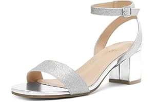 DREAM PAIRS Women's Carnival Heeled Sandales Talons