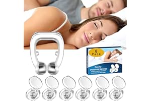 7STARLAKE 6PCS Schnarchstopper Anti Schnarch Nasenspreizer Schnarchen Stopper Wiederverwendbares Silikon-Magnet-Nasenklammer Schnarchen Gegen Schnarchen Anti Schnarch Nasenclip (Blue)