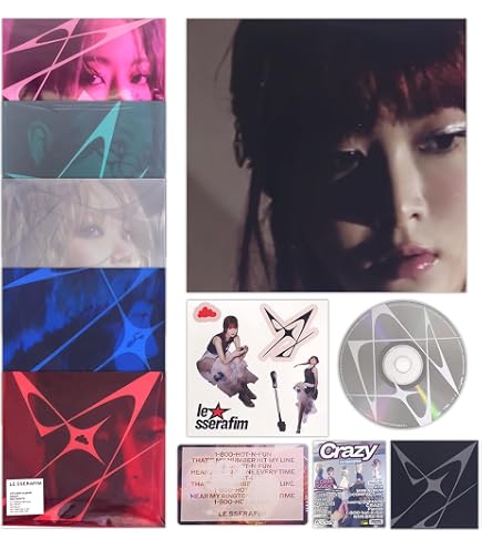 LE-SSERAFIM HOT 5th Mini Album (3 ver. SET) : Amazon.co.uk: Home