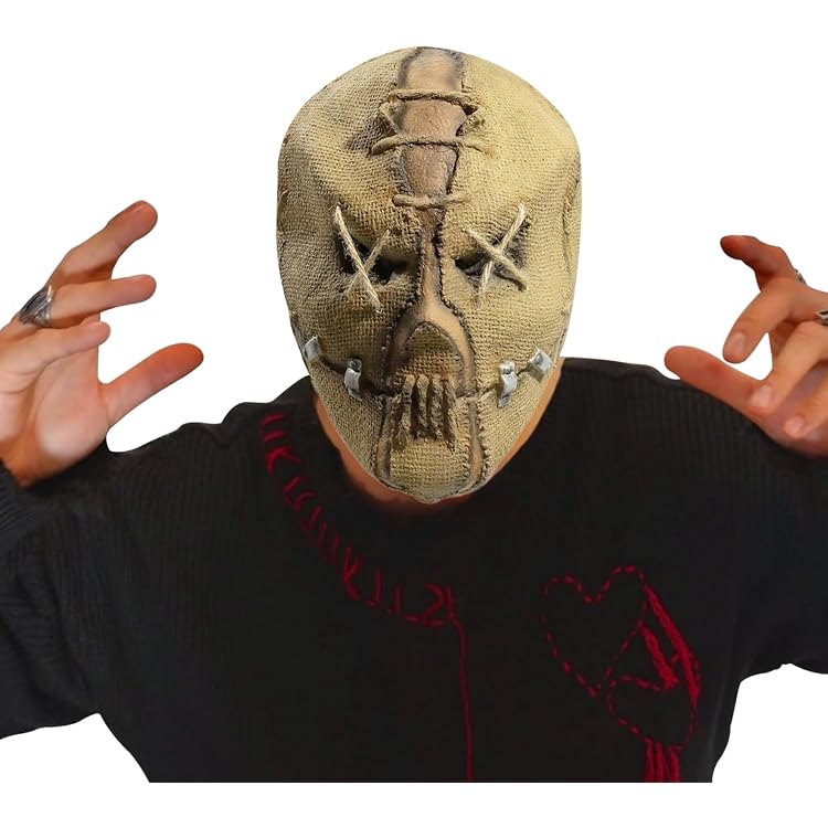 HugOutdoor Gruselige Halloween-Maske – Latex-Vollkopfmaske Als Vogelscheuche/Skelett Für Cosplay & Partys