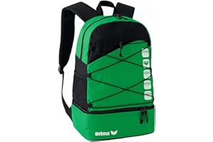 Erima Uniseks Club 5 wielofunkcyjny plecak z dolną komorą (723342) szmaragdowy/czarny, 1