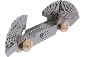 BGS 3069 | Podwójny szablon do gwintów, 52 wzorce | metryczne 0,25-6,0 mm, Whitworth 4G - 62G