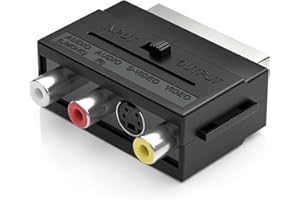 VTOP Bi-lateral Scart to Composite RCA + S-Video Video/Audio Converter Connector Adapter