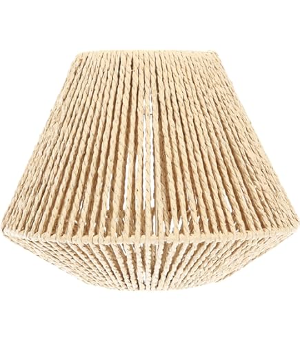Faux Perkament Hanglamp Ovale Vorm Geweven Lampenkap Chinese Stijl Bamboe Mand Hangende Lamp Verlichtingsarmaturen Beige Afwerking Verstelbare Vintage Kroonluchters voor Keuken/eettafel/woonkamer