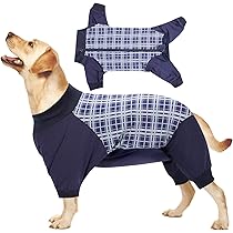 Body Post Operatorio Per Cane Taglia XL - Tuta Recupero Per Cani Femmina E Maschio, Design A Righe - Foto 2