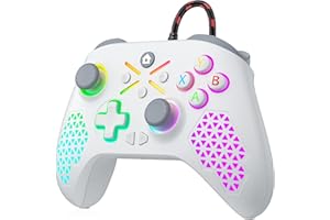 FOIRCEADAL Wired Controller for X One XBO [Need Windows Upgrade, 3.5 mm Audio WiFi Built, Adaptive Gaming And Turbo/Vibration/Gyro/Wake-up function