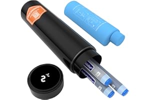 ‎DISONCARE DISONCARE 60H Insulin Pen Cool Bag, 2-8 Degree Touch Display, Temperature Display, Cooler, Portable Medication, Cool Box, Travel, TSA | Diabetic Bag with 2 Ice Packs