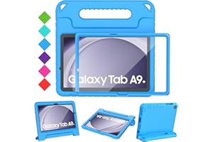 TOPWANT Kids Case with Built-in Screen Protector for Samsung Galaxy Tab A9+ Plus 2023 (SM-X210/X216/X218) 11 Inch, Shockproof Convertible Handle Stand Galaxy Tab A9+ / A9 Plus Case for Kids, Blue