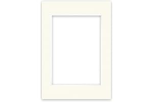 nielsen Conservation Passepartout Cartone 1,5 mm | Formato Esterno 29,7x42 cm (DIN A3) per Formato Immagine 21x29,7 cm (DIN A4) | Bianco Crema | Superficie Strutturata