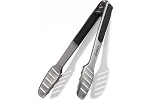 Enders® Szczypce do grilla z funkcją blokady, wykonane ze stali nierdzewnej, bezpieczne i antypoślizgowe trzymanie w obszarze uchwytu, z funkcją blokady, wygodna praca przy grillu, akcesoria do