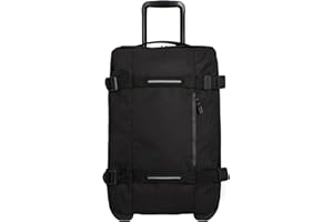 American Tourister Urban Track, Bolsa de Viaje con 2 Ruedas, 55 cm, 55 L, Color Negro (Asfalto Negro)