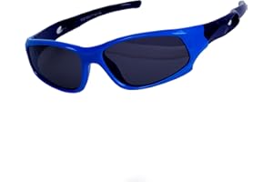Qixuan Kids Sport Sunglasses for Boys Girls (3-12 years) Polarized UV Protection + Box