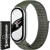 Rongep [Sport Loop] Xiaomi Mi Band 10/9/8 ile Uyumlu Kumaş Kordon Yumuşak ve Konforlu Smart Band10 Kordon Dayanıklı Cırt Cırt