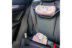auvstar Reposacabezas Coche Niño,Sujeción Cabeza Silla Coche,Protector Cinturon Coche Niños,Coche Con Soporte Cabeza Extraíble,Suave,Ajustable,Adecuado Tanto Para Adultos Como Para Niños (unicornio)