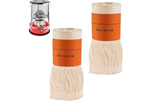 KARELLS Knot do pieców naftowych, 2 szt. knotów do lamp olejowych, knoty bawełniane, knot płaski, zapasowy knot, grzejnik naftowy, knoty do ogrzewania naftowego, ogrzewania naftowego, knot zastępczy