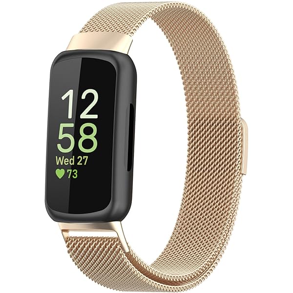 Chofit banden compatibel met Fitbit Inspire 3 band, roestvrijstalen metalen banden, zakelijke polsband, vervangende armband voor Inspire 3, 8.1 inch by 22mm, Roestvrij staal, Geen edelsteen