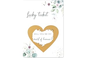 JOLI COON Jolicoon Will you be my maid of honour scratch card - Maid of honour proposal card
