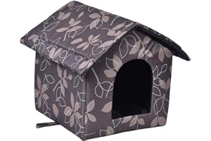 CHEN0-SUPER Outdoor Kitty House, Waterproof Windproof Warm Pet House Cat Shelter Dog Living Room, Thickened Cat Nest Tent Cabin Pet Products for Indoor/Outdoor - S/M/L