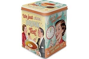 Nostalgic-Art Retro Teedose Tea & Cookies-Idea Regalo per Gli Appassionati di Nostalgia, Conservazione per tè Sfuso e bustine di, Design Vintage, 100 g