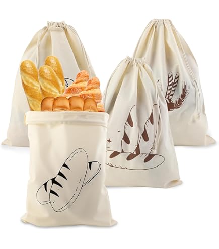 2 Stuks Linnen Broodzak, 30 x 40 cm Met Koord, Herbruikbare Opbergzak Voor Brood, Fruit, Groenten - Natuurlijke Linnen Katoenen Zak Houdt Vers