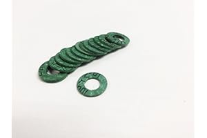 MANUFAKTUR MARTINSHOF 10 Stück Flachdichtung 3/8 Zoll 2 mm AFM, Außendurchmesser: 14,00 mm - Innendurchmesser: 7,50 mm für Solar, Gas, Wasser, Heizung und Garten – Dichtungsset