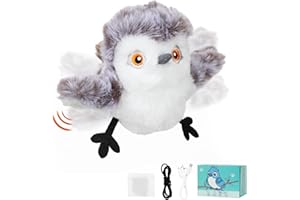 DAOUZL Giochi per Gatti, Flapping Bird Toy Cat, Uccellino per Gatti che si Muove, Giochi Gatto Interattivi, Gioco Gatto Uccellino Che Vola, Flappy Bird Toy Cat