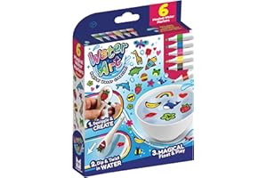 Water Art 6 Pack Magical Water Marker Pens & Ceramic Spoon – DIY Water Creations Kit for Kids, Fun Arts & Crafts Activity Set for Creative Magic Painting