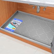 Tapis Imperméable Sous Évier 71x56 Cm - Silicone Alimentaire - Protection Armoire Cuisine/Salle De Bain
