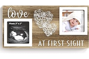 EURSET Baby Scan Photo Frames for 3" x 3" Ultrasound Sonogram Pictures - Pregnancy Announcements Ideas - Gender Reveal Baby-Shower Gift - New Mom Expecting Parents to Be Keepsake Gifts