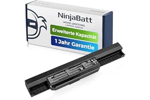 NinjaBatt Akku für Asus A32-K53 A41-K53 K53E K53S K53SV A53E A53S X53S X54H 07G016H31875 A43S X44H K53SD A53 A54 K53 A54C A42-K53 - Hohe Leistung [6 Zellens/4400mAh/48Wh]