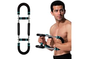 BTSAE Bending Dumbbell, Adjustable Power Twister with U-shaped Double King Spring, Chest Trainer with Non-Slip Foam Handle, Biceps Training Device, Home Sports Equipment