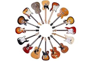 Top Banana Gifts Classic Guitars - Round Wooden Coaster