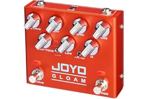 JOYO Bass Guitar Pedals Octave Fuzz Effect Pedal High Gain with Dual Independent Footswitch for Bassist Electric Guitar Bass (GLOAM R-29)