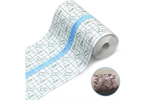 XULIN 2Mx15CM Tattoo Aftercare Bandage,Second Skin Adhesive Dressing Tape,Skin Glue,Tattoo Film,Tattoo Wrap Waterproof Wound Antibacterial Transparent Bandage