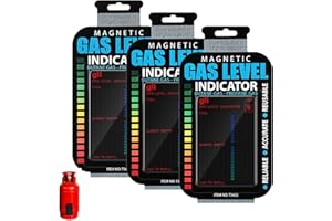 GETFACAI 3-Pack Magnetic Gas Bottle Level Indicator, Reusable LPG Tank Level Gauge, Multicolored