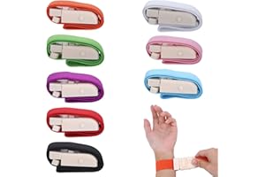 CHANUMETAL 8 Stück Stauschlauch Blutabnahme Set, Schnappbarer Tourniquet, 8 Farben Venenstauer Blutabnahme Set zum Üben für die Notfallversorgung im Freien