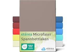 ETÉREA HIMMLISCHE QUALITÄT etérea Microfaser Prześcieradło 60x120cm - 70x140 Oekotex Made in Green - 100% poliester - jakość interlock, prześcieradło z mikrofibry do 25 cm wysokości - prześcieradło na łóżko 60x120-70x140 cm