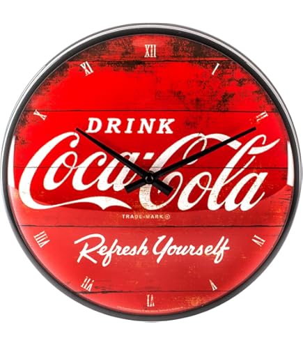 Horloge Murale Vintage Coca-Cola - Déco Rétro, Collection, état D'usage