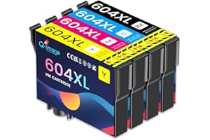 Q-image 604XL Patronen für Epson 604 604XL Multipack Kompatible für Epson Expression Home XP-2200 XP-2205 XP-3200 XP-3205 XP-4200 XP-4205 Workforce WF-2910 WF-2930 WF-2935 WF-2950 (4er-Pack)