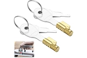 FOGBUSH 2 cerraduras de remolque con 4 llaves, cerradura de enchufe para enganche de remolque compatible con remolque