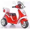 MunMun Toy Baby Scooter Battery Operated Ride on Bike with Music and Light for Baby Boy and Baby Girls Upto 4 Years (Red)