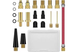 MIMIROOM Adattatore Valvola Presta, Adattatore Valvola Bici, Adattatore Pompa Bicicletta Adatto, Set Adattatori Convertitore SV DV AV, Kit Gonfiaggio Bici per Bici Valvola e Cuscini d'Aria